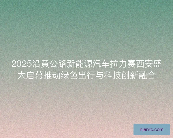 2025沿黄公路新能源汽车拉力赛西安盛大启幕推动绿色出行与科技创新融合